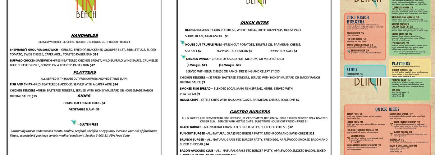 Wave Nightclub at Shephard's Menu