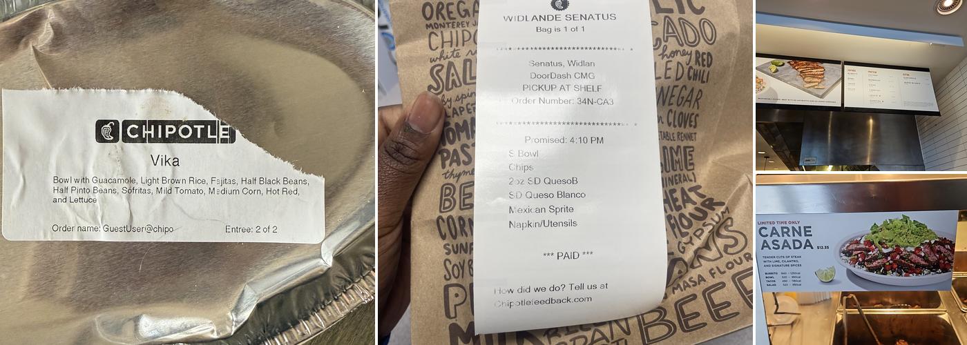 Chipotle Mexican Grill Menu