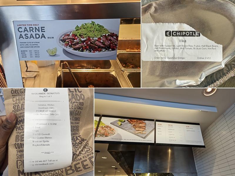 Chipotle Mexican Grill Menu