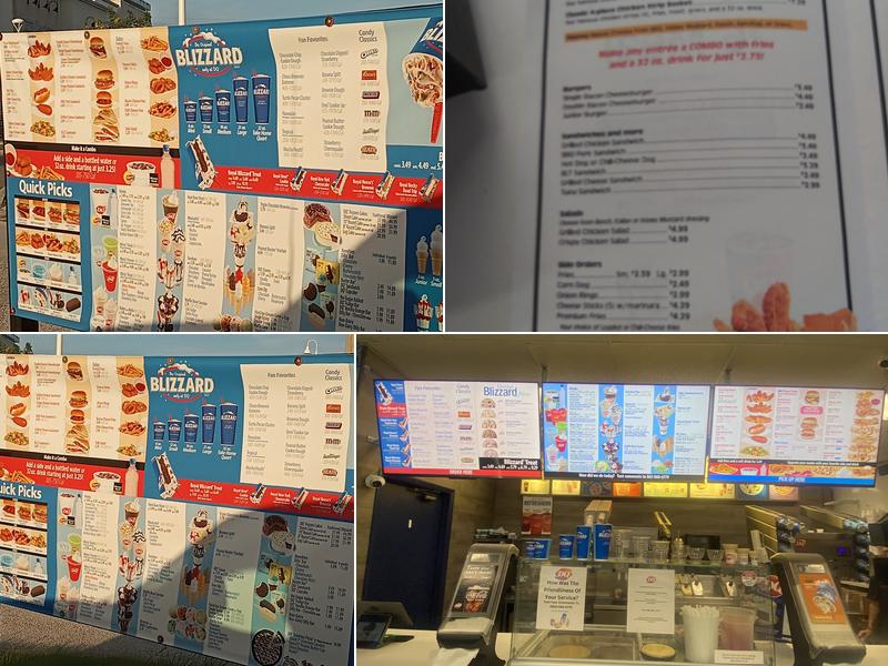 Dairy Queen Menu