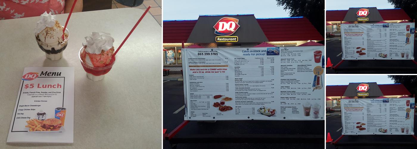 Dairy Queen Menu