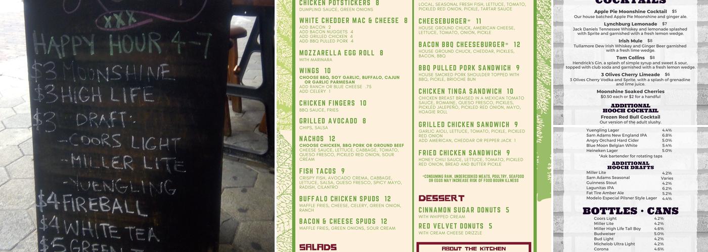 Hooch Menu