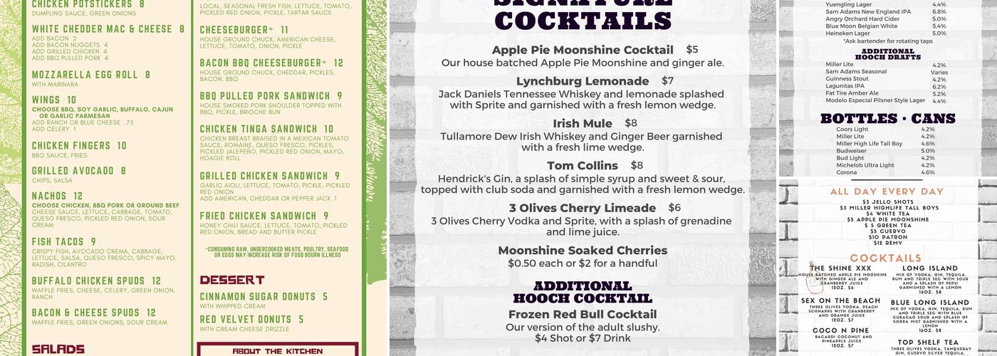 Shine Menu