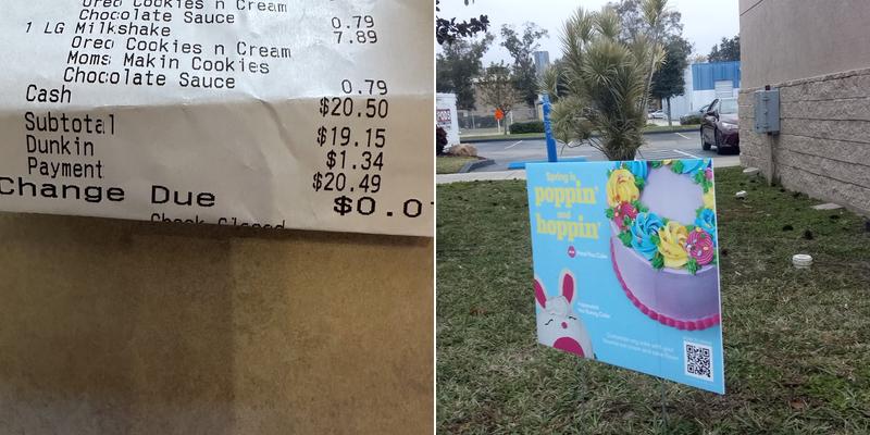 Dunkin' Menu
