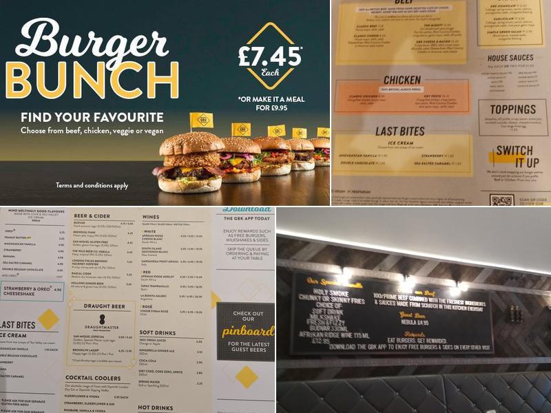 Gourmet Burger Kitchen (GBK) Menu