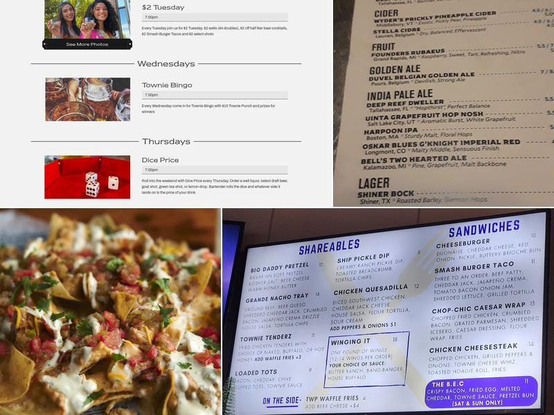 Township Menu