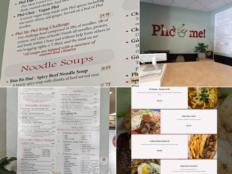 Pho Me Vietnamese Noodle Bar Menu