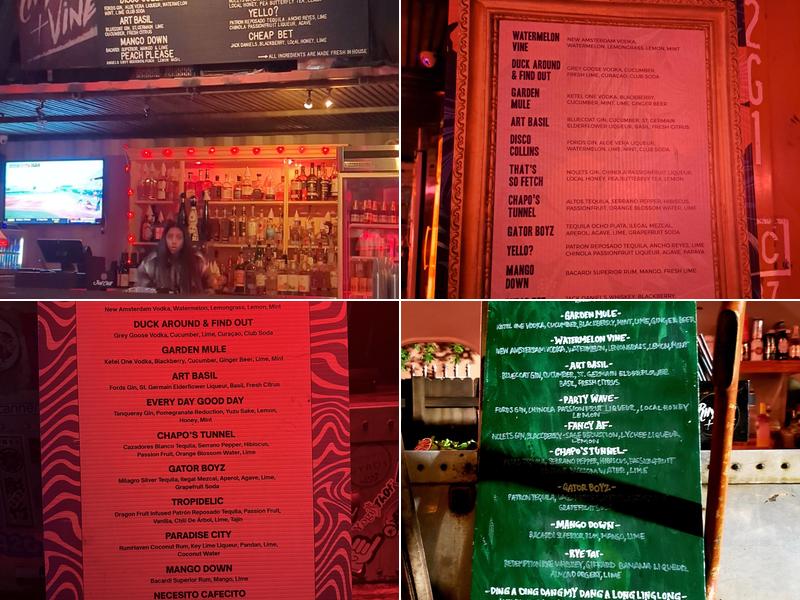 Rhythm & Vine Menu