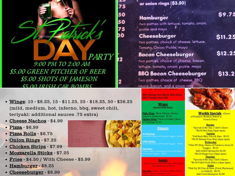 The Midtown Lounge Menu