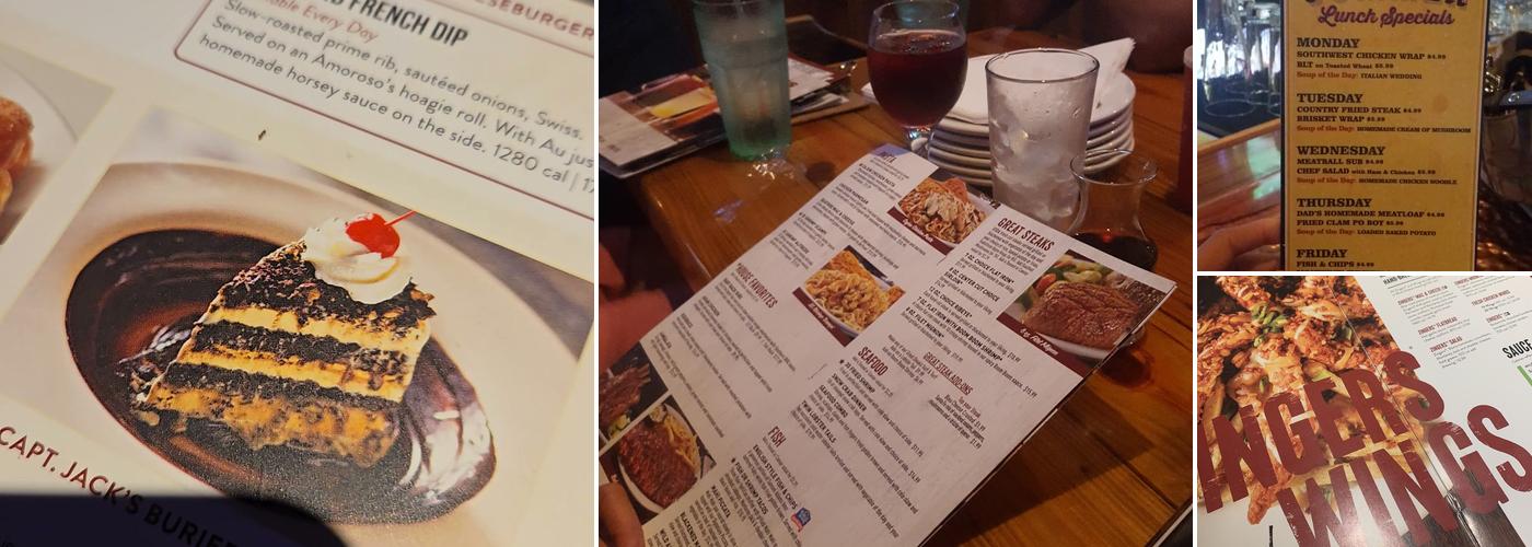 Miller's Ale House Menu