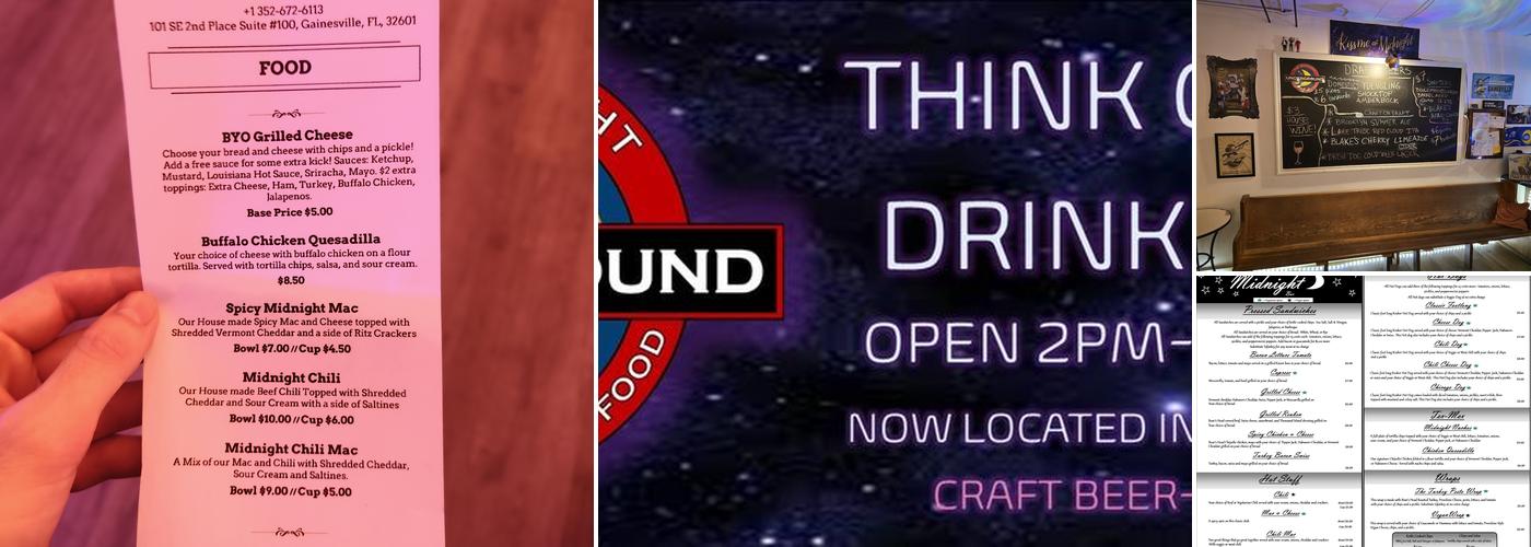 The Midnight Underground Menu