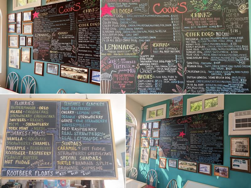 Cooks Hot Dog Drive In Menu