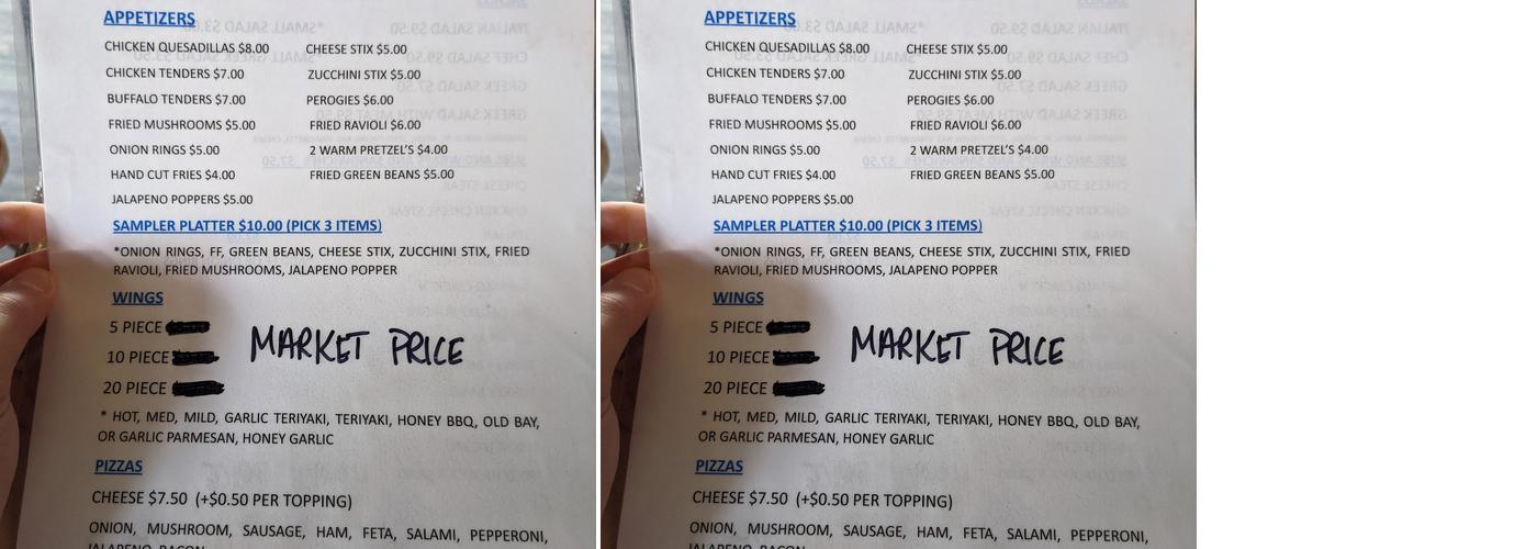 Keywest Bar Menu