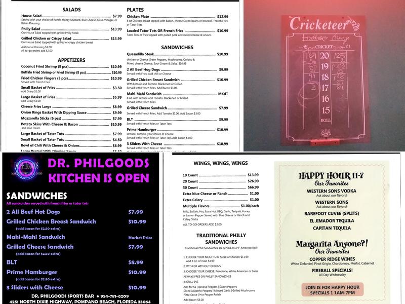 Dr Philgoods Menu