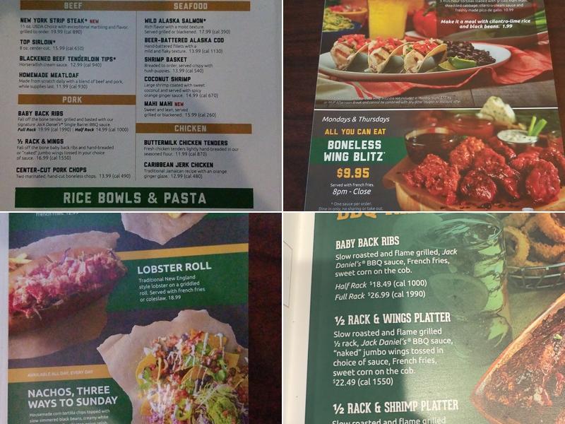 Duffy's Sports Grill Menu