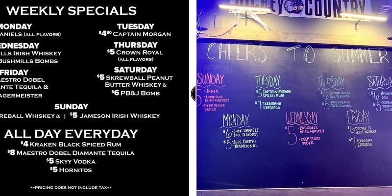 Paddy Wagon Irish Pub Menu