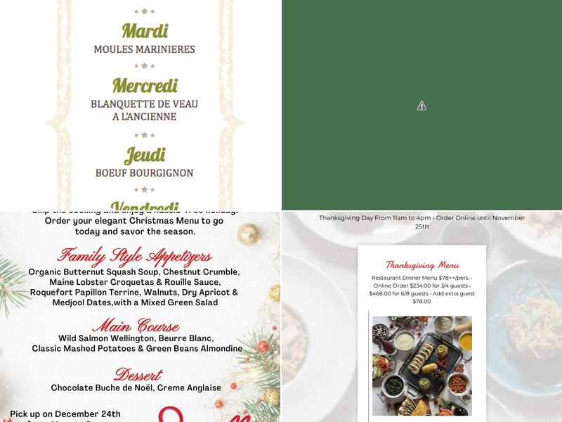 Semilla Menu