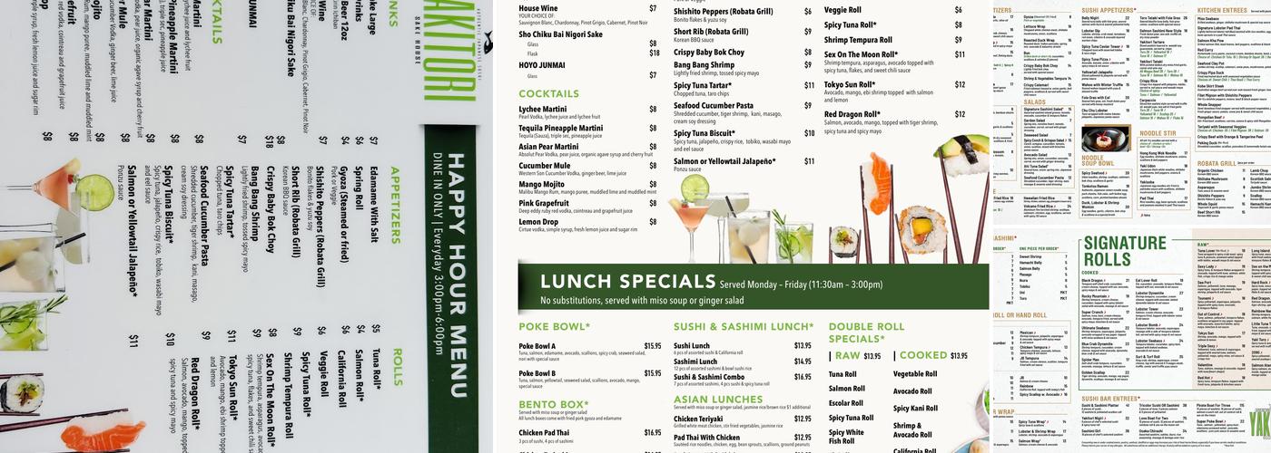 Yakitori Sake House Menu