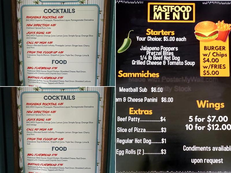 Rhonda's A Neighborhood Bar Menu