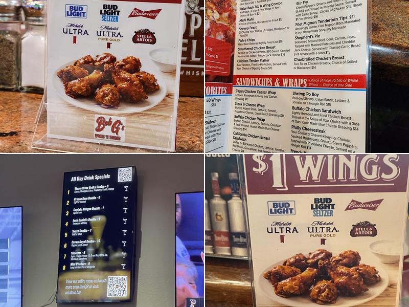 Bob G's Wings N Things Menu