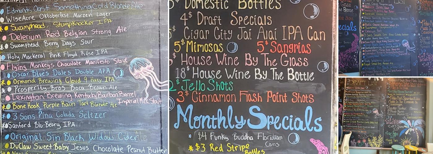 Cork & Pint Menu