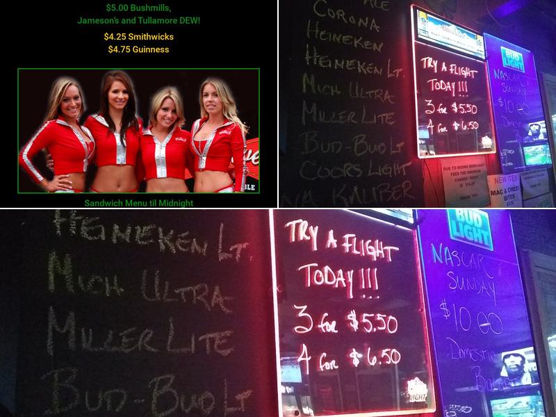 Dublin House Pub Menu