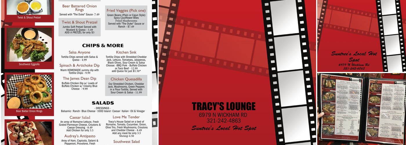 Tracy's Lounge Menu