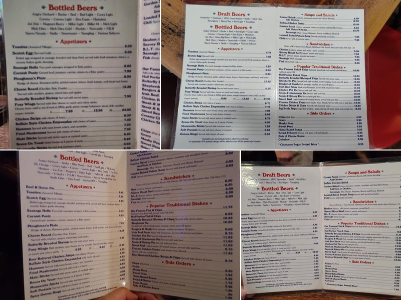 The Fox & Hounds Public House Menu