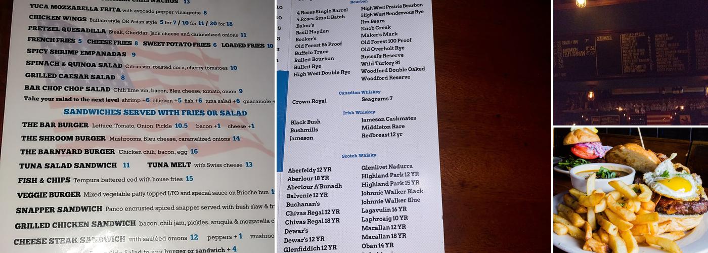 The Bar Menu