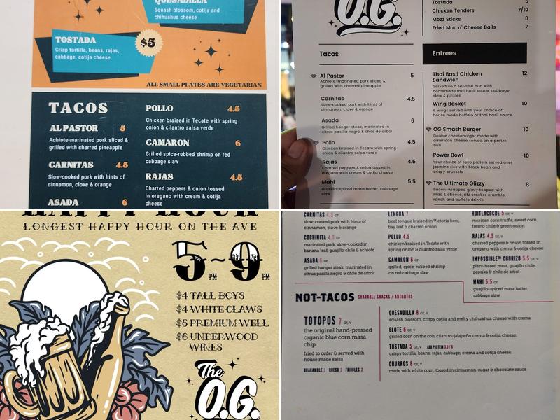 The O.G. Menu