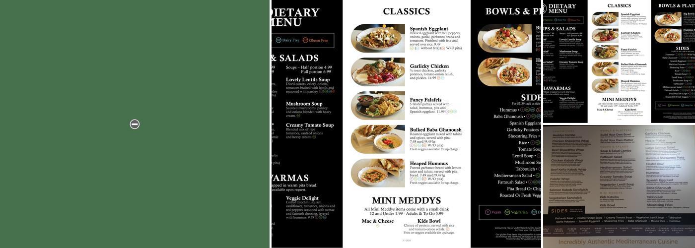 Meddys Menu