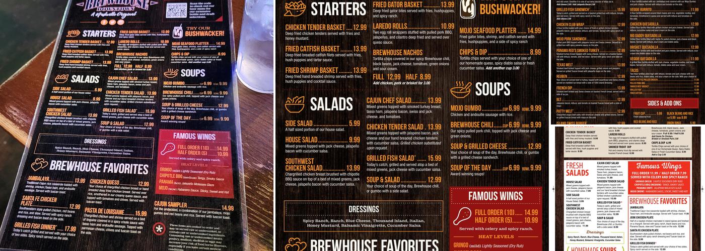Broadway Brewhouse Downtown Menu