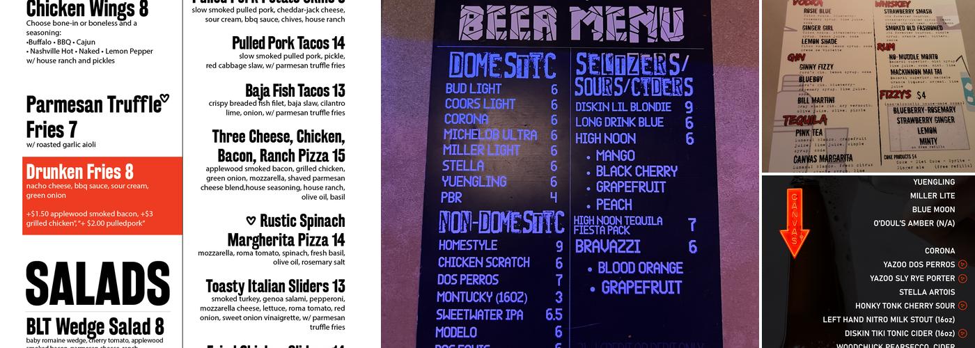 Canvas Menu