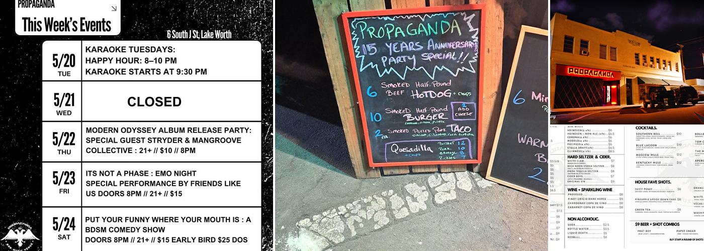 Propaganda Menu
