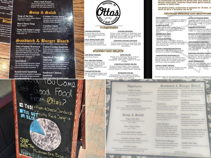 Otto's Beer & Brat Garden Menu