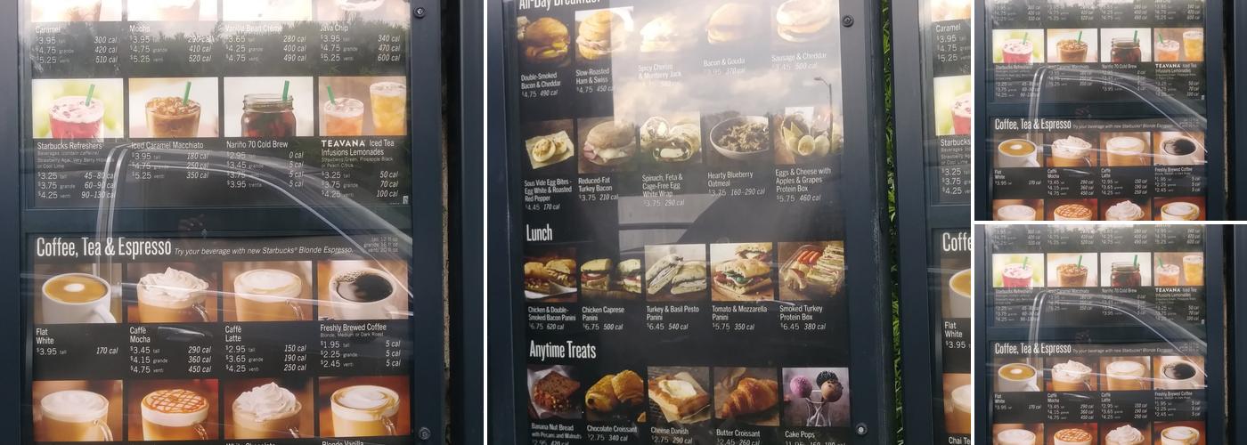 Starbucks Menu