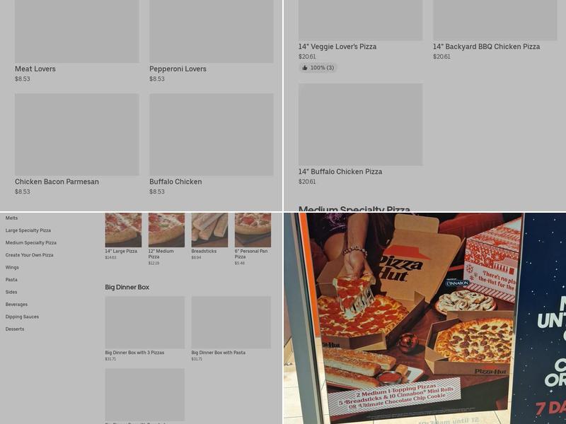 Pizza Hut Menu
