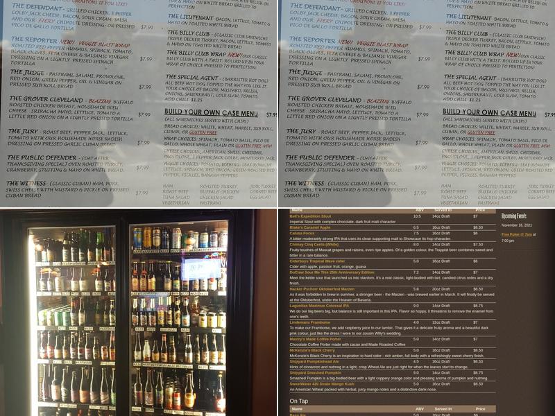 Lost Kangaroo Pub Menu