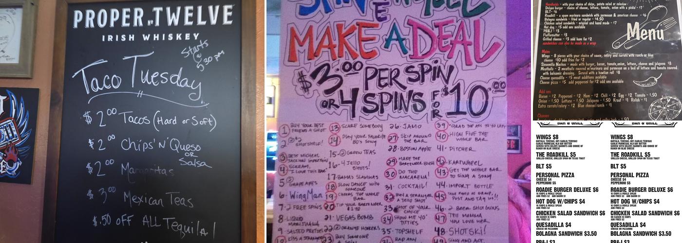 H & D Roadhouse Menu