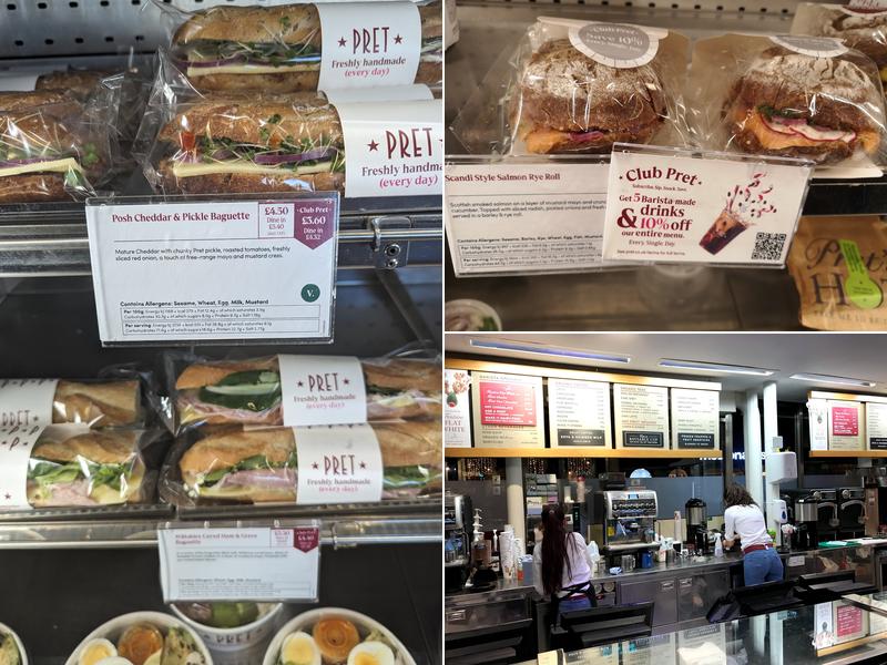 Pret A Manger Menu