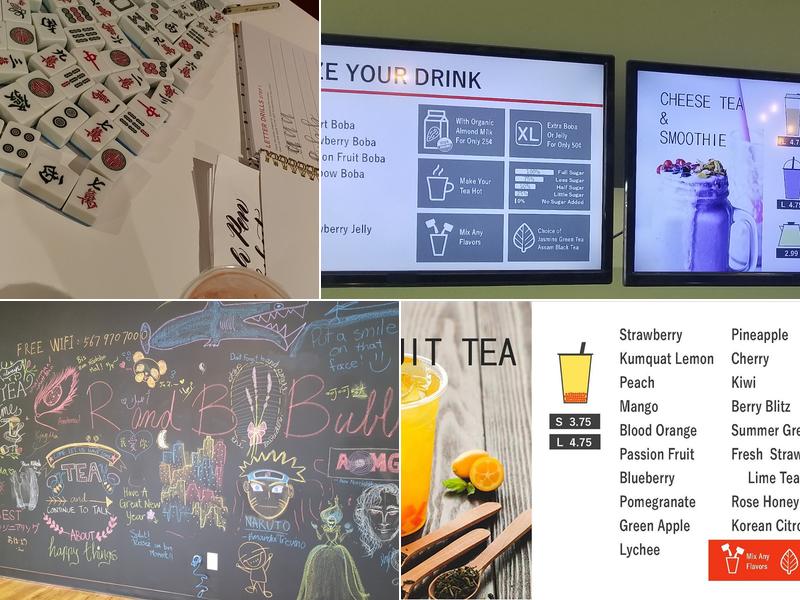 R&B Bubble Tea And Poke Bowl Menu