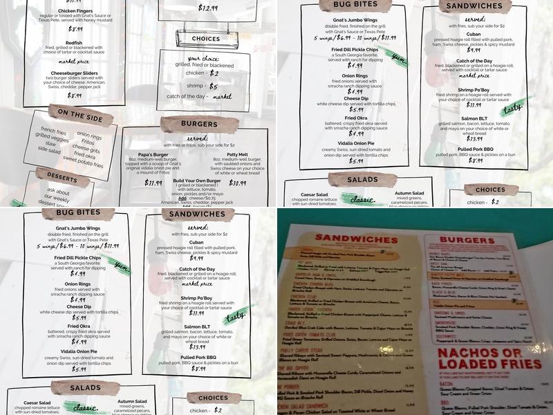 Gnat's Landing Menu