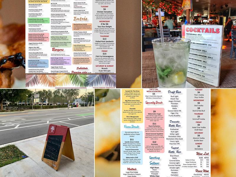 Pub on the Drive Menu