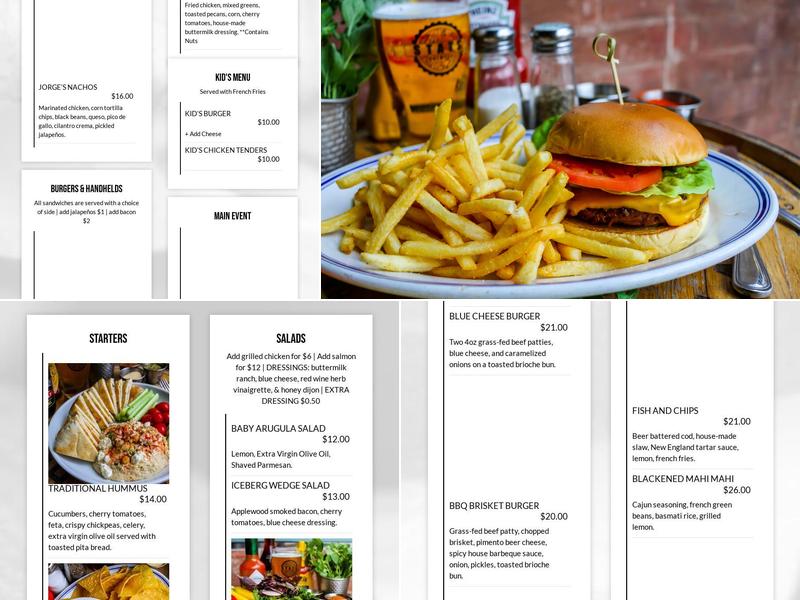 STATS Brewpub Menu
