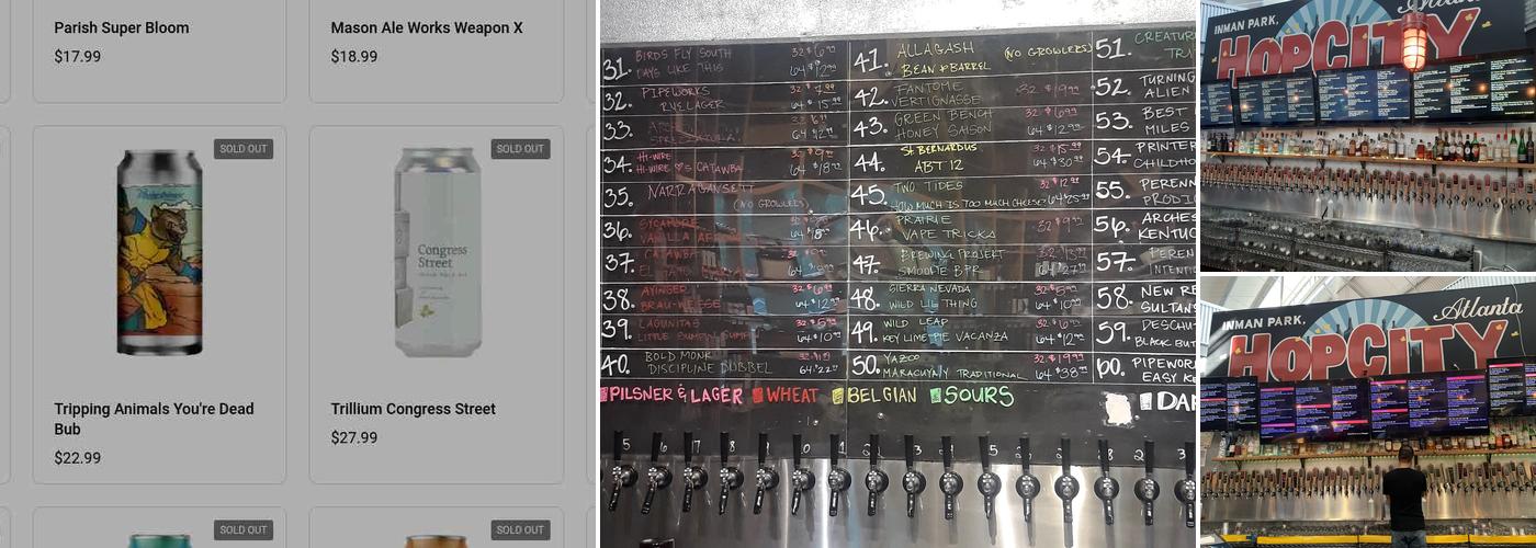 Hop City Craft Beer and Wine - The Krog District Menu