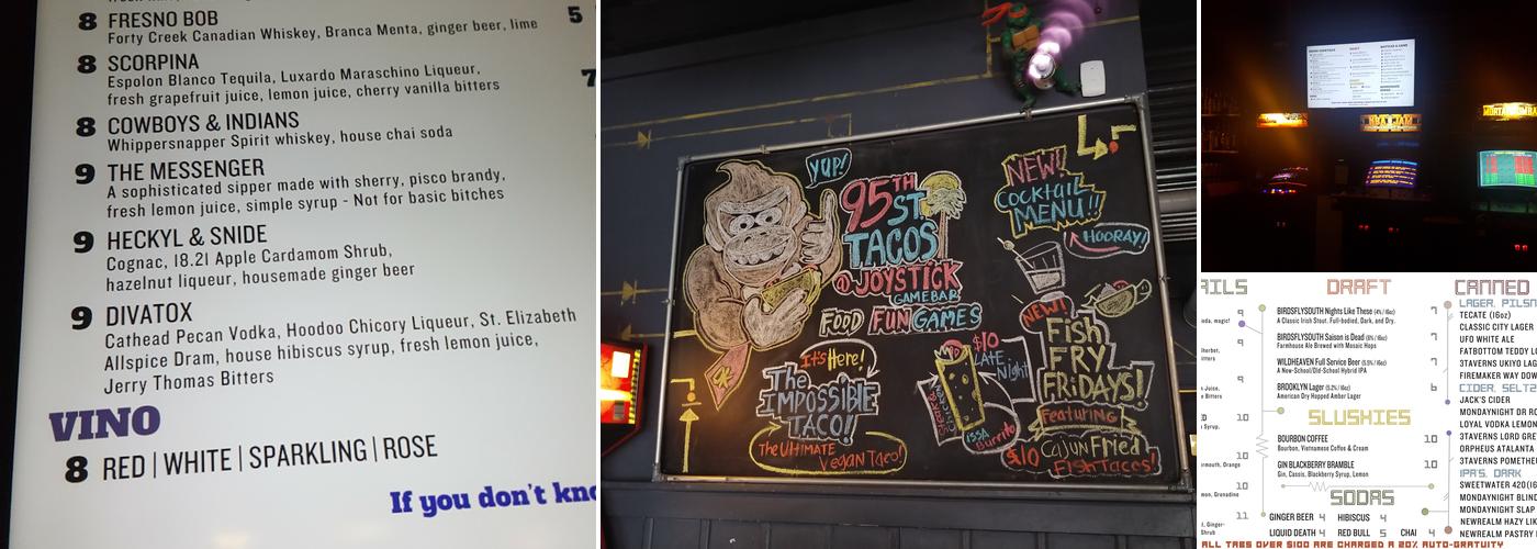 Joystick Gamebar Menu