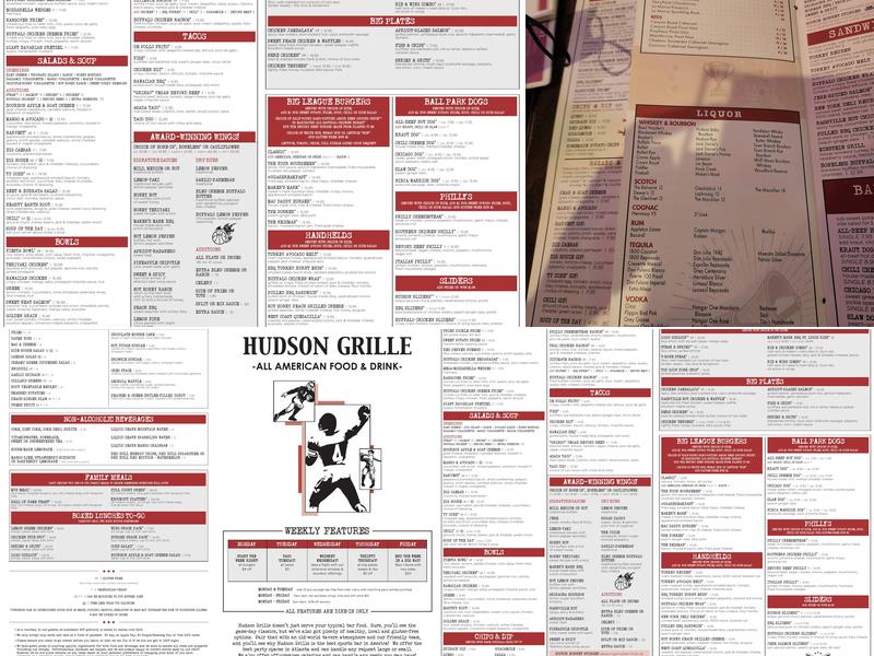 Hudson Grille Midtown Menu