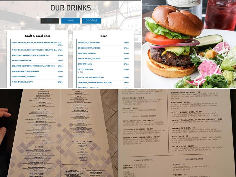 Thrive Menu