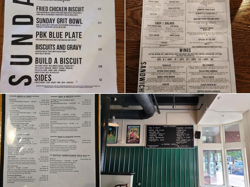 Piedmont Brewery and Kitchen Menu