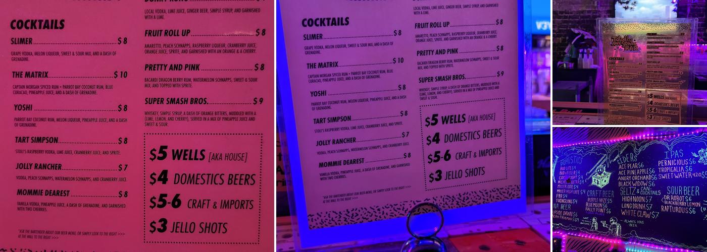 Totally Awesome Bar Menu